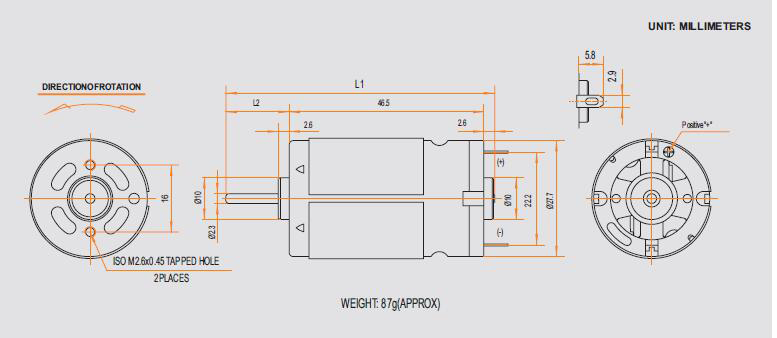 Carbon Brush Motor CYRS-390SA-17248