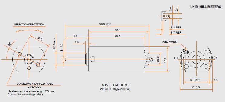 Metal Brush Motor CYFF-050SB-11190