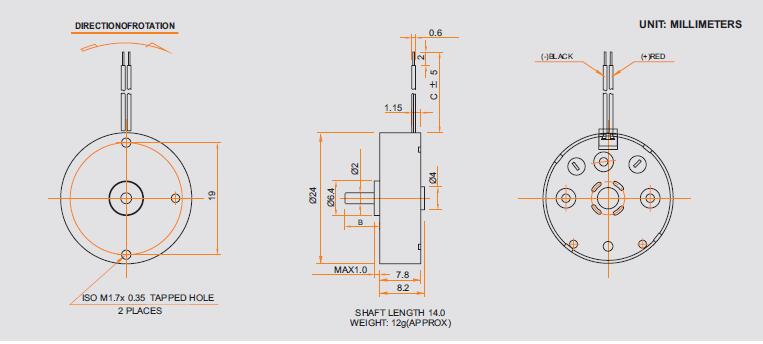 Metal Brush Motor CYRF-356C-10220-R2