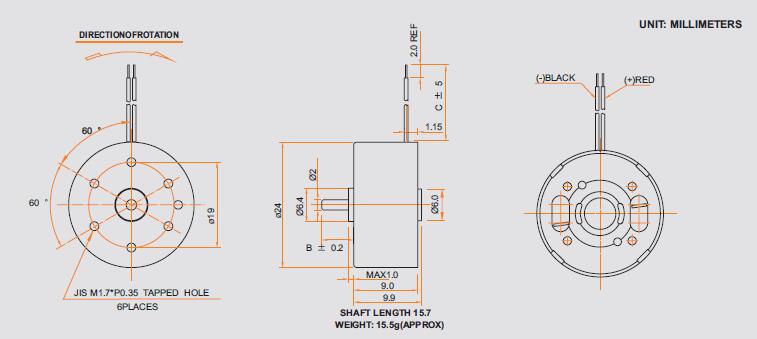 Metal Brush Motor CYRF-400C-11400-R2