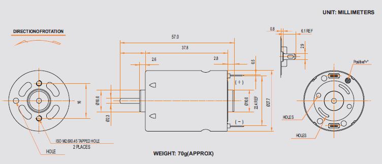 Carbon Brush Motor CYRS-385SM-10240-R2