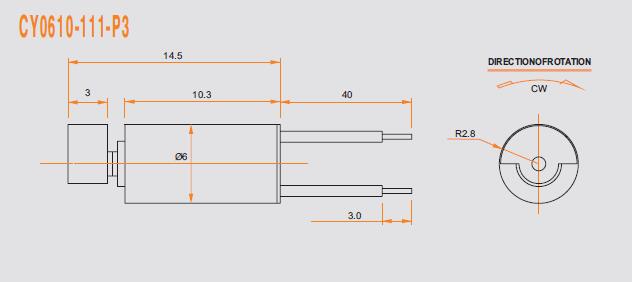 DC Coreless Motor CY0610-111-P3