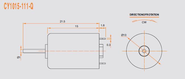 DC Coreless Motor CY1015-111-Q-R2